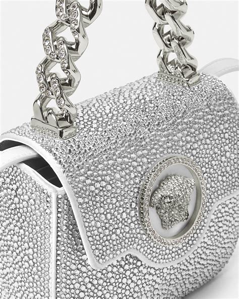 versace la medusa small handbag|Versace crystal bag.